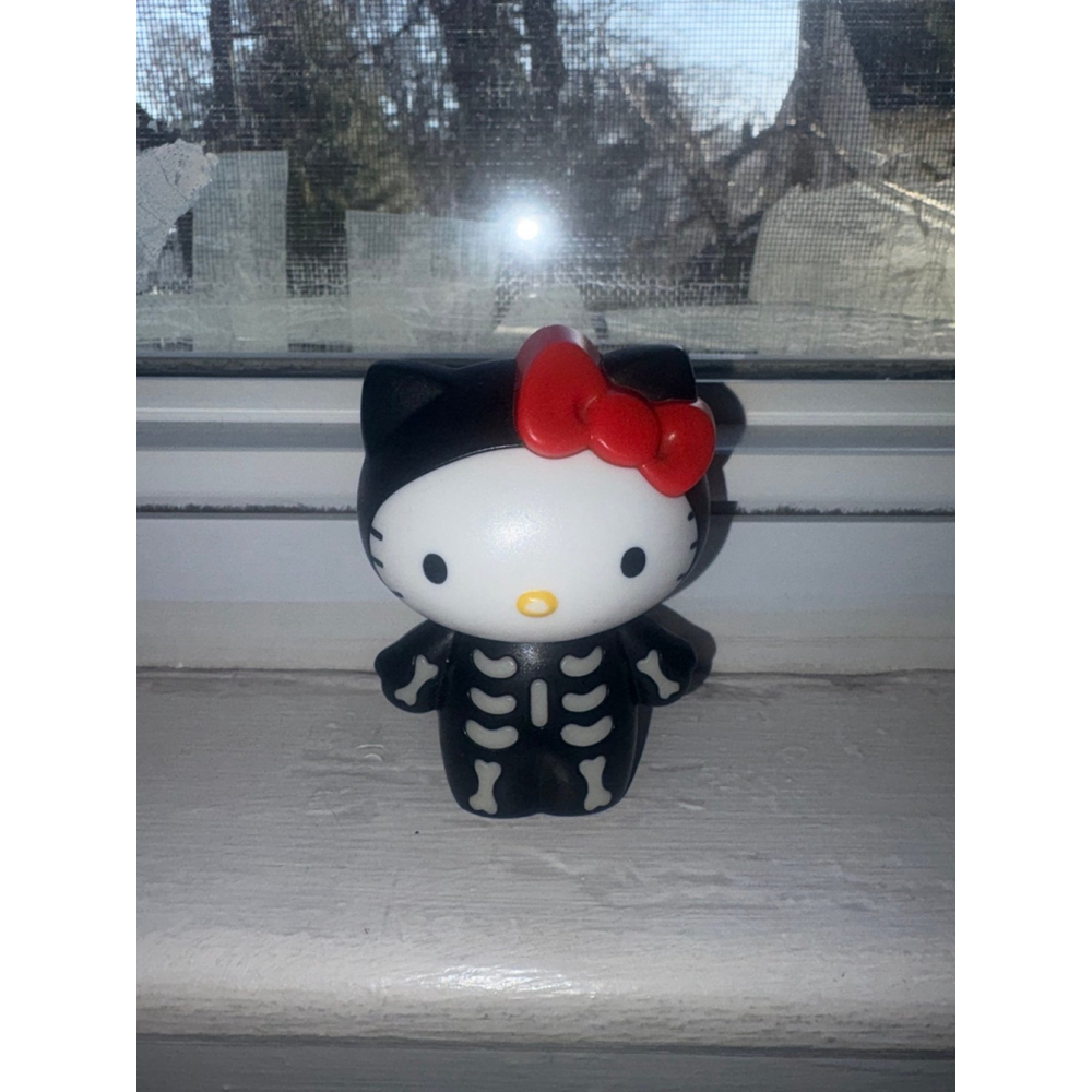 Hello Kitty #2 Skeleton McDonald’s toy 2019 decor Halloween